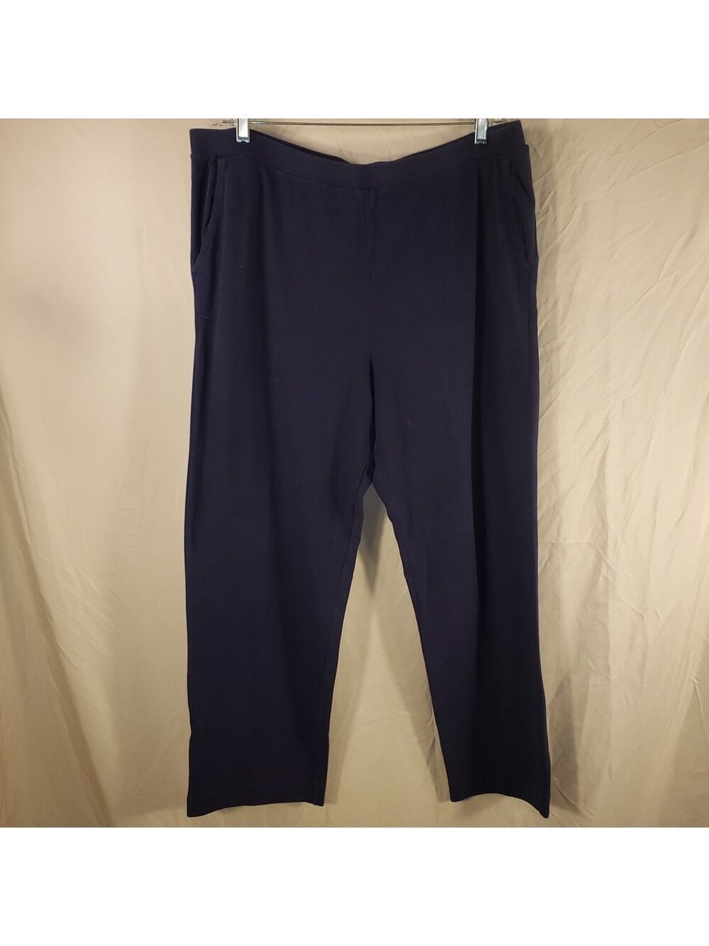 Women's Appleseed's Navy Track Pants - XL/1X